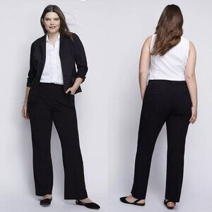 Lane Bryant NWT ‘The Lena’ Wide Leg Trouser in Black, size 24